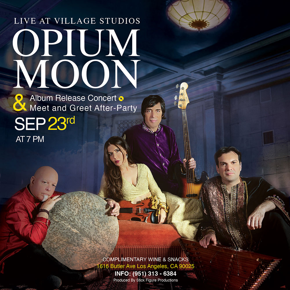 Poster Design for OPIUM MOON Cocert At Village Studios