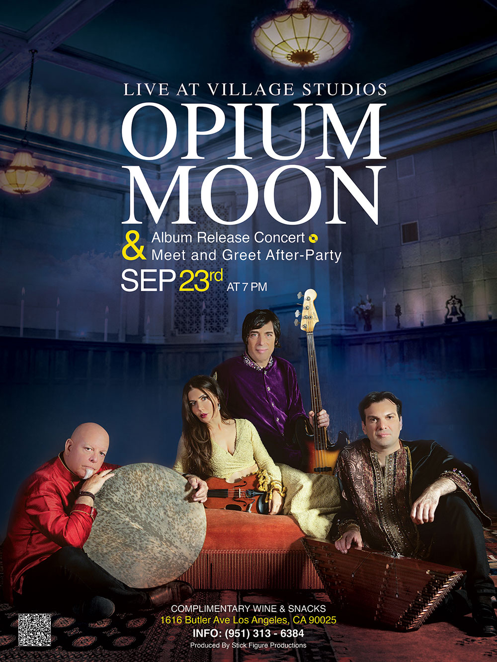 Opium Moon Concert Poster Design The Village Studios NXT ANCHOR Hamid Said